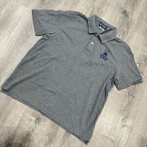 Psycho Bunny Polo Men's 7 XL Gray Pima Cotton Robert Godley Pique Polo Shirt